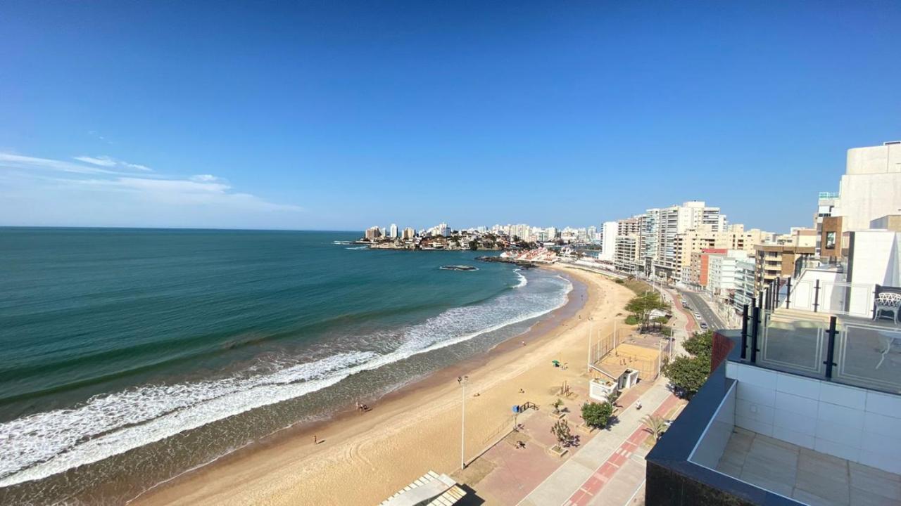 Vista Panoramica Para O Mar Da Praia Do Morro Guarapari Apartman Kültér fotó
